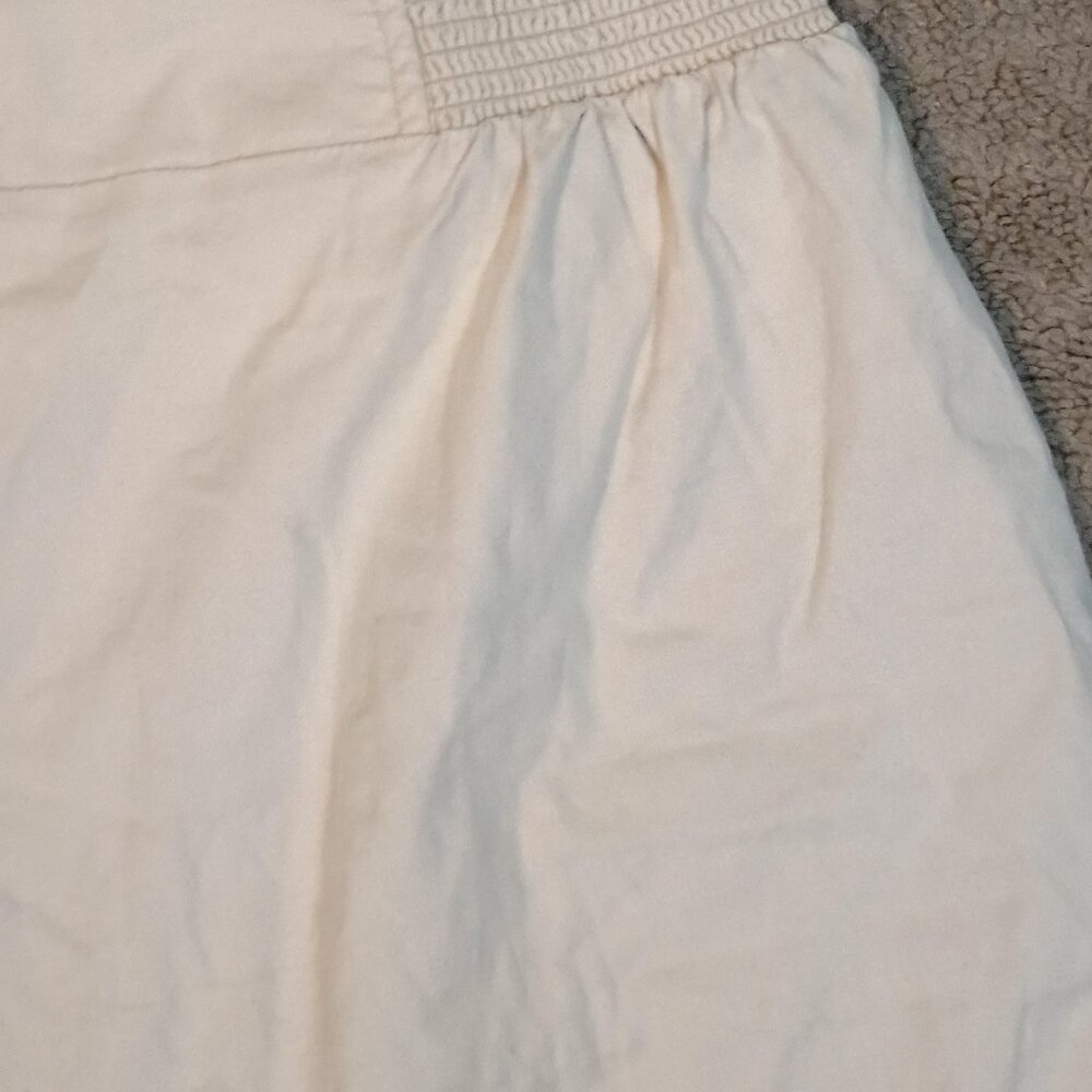 Coco & Jaimeson Shorts Women L Tan High Waisted Paperbag Smocked Tie Waist Summe - Picture 2 of 10